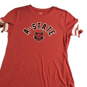 Arkansas State Red Wolves Ladie’s Short Sleeve Shirt Size Small NWT